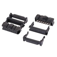 Flat Ribbon Cable Connector - Press Mount - 14 Pin Female - 2.54mm - FRC/ IDC connector