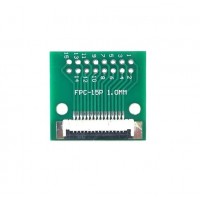 15 Pin 1.0mm FFC / FPC Adapter Board With Soldered Connector
