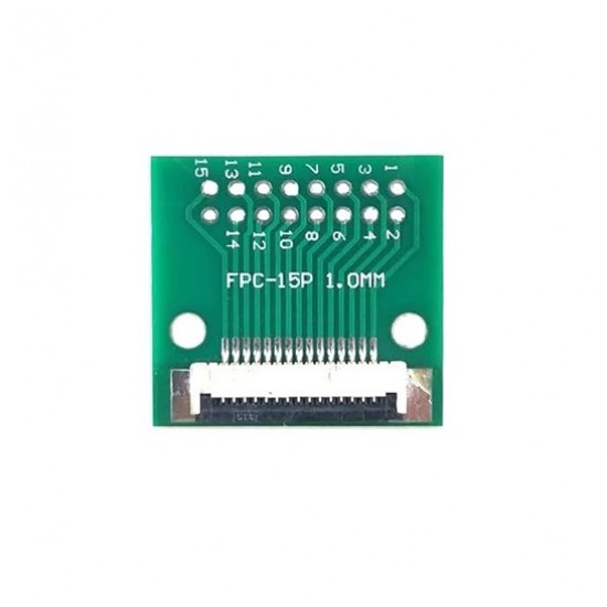 15 Pin 1.0mm FFC / FPC Adapter Board With Soldered Connector