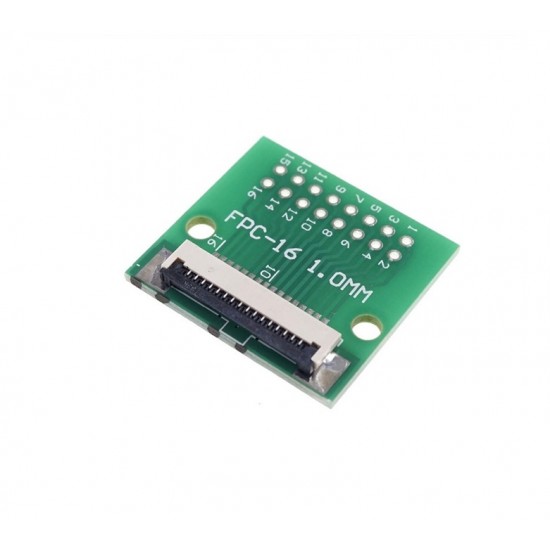 16 Pin 1.0mm FFC / FPC Adapter Board With Soldered Connector