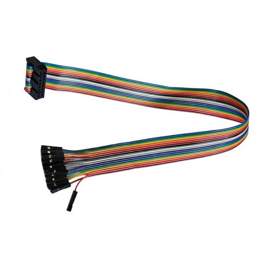 16 Pin Female to Female Rainbow Dupont Jumper Wire Ribbon Cable - 30CM Cable Length 16 Pin Female to Female Rainbow Dupont Jumper Wire Ribbon Cable - 30CM Cable Length