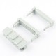 Flat Ribbon Cable Connector - Press Mount - 16 Pin Female - 2.54mm - FRC/ IDC connector - Grey