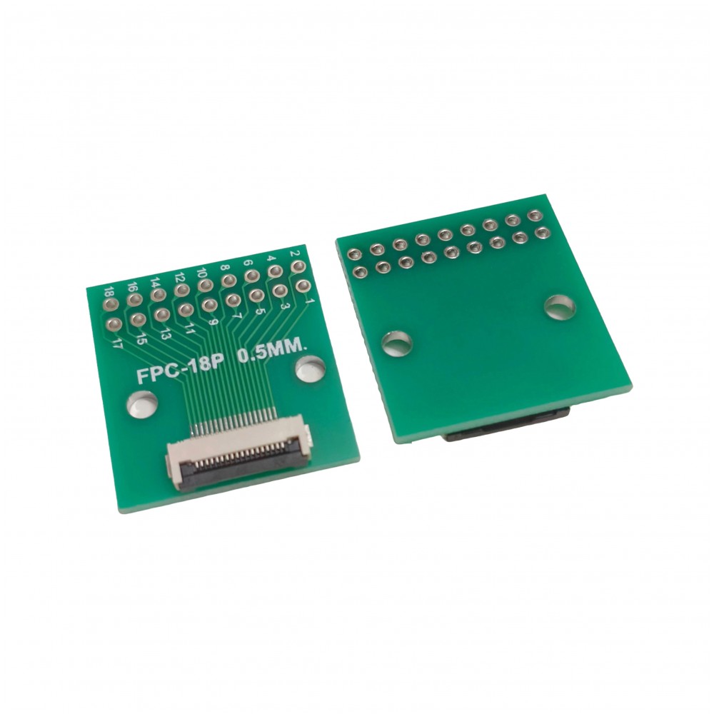 Buy 18 Pin 0.5mm FFC / FPC Adapter Board With Soldered Connector Online ...