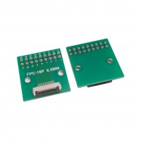 18 Pin 0.5mm FFC / FPC Adapter Board With Soldered Connector