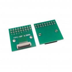 18 Pin 0.5mm FFC / FPC Adapter Board With Soldered Connector