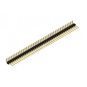 Male Break Away Header - Right Angle - 1x40 - 2.54mm Spacing - Golden Finish