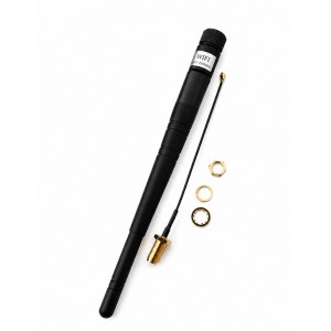 2.4GHz 2dBi Omnidirectional Wi-Fi Antenna – SMA Male with 10cm Female U.FL Cable 2.4GHz 2dBi Omnidirectional Wi-Fi Antenna – SMA Male with 10cm Female U.FL Cable