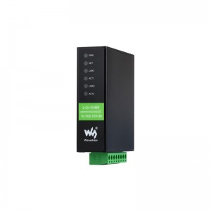 2-Ch RS485 to RJ45 Ethernet Serial Server, Dual channels RS485 independent operation With POE Ethernet Ports 