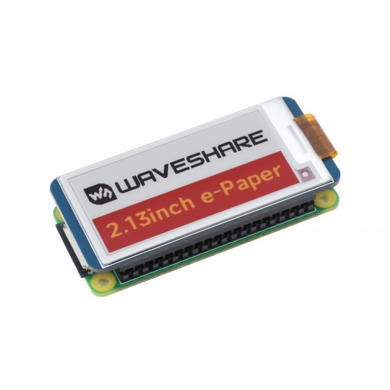 2.13inch E-Paper HAT (G), 250x122, Red/Yellow/Black/White, SPI Interface