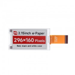 2.15inch E-Paper / E-Ink Raw Display (B), 296x160, Red/Black/White, SPI Interface 2.15inch E-Paper / E-Ink Raw Display (B), 296x160, Red/Black/White, SPI Interface