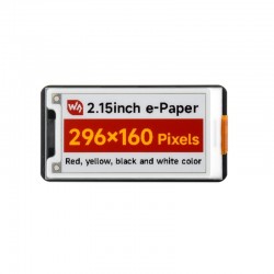 2.15inch E-Paper / E-Ink Display Module (G), 296x160, Red/Yellow/Black/White, SPI Interface 2.15inch E-Paper / E-Ink Display Module (G), 296x160, Red/Yellow/Black/White, SPI Interface