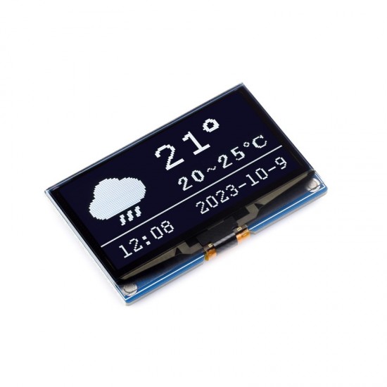 2.42inch OLED Display Module, 128×64 Resolution, SPI / I2C Communication - White