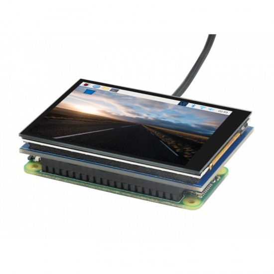 2.8inch Capacitive Touch Screen LCD for Raspberry Pi, 480×640, DPI, IPS, Optical Bonding Toughened Glass Cover, Low Power