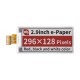 2.9inch E-Paper (B) E-Ink Raw Display, 296×128, Red / Black / White, SPI, without PCB