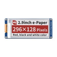 2.9inch E-Paper E-Ink Display Module (B), 296×128, Red / Black / White, SPI Interface