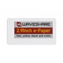Waveshare 2.9inch Passive NFC-Powered e-Paper (G), Red / Yellow / Black / White 4-color Displaying, No Batt required, Wireless Powering & Refreshing, High Quality ABS Case