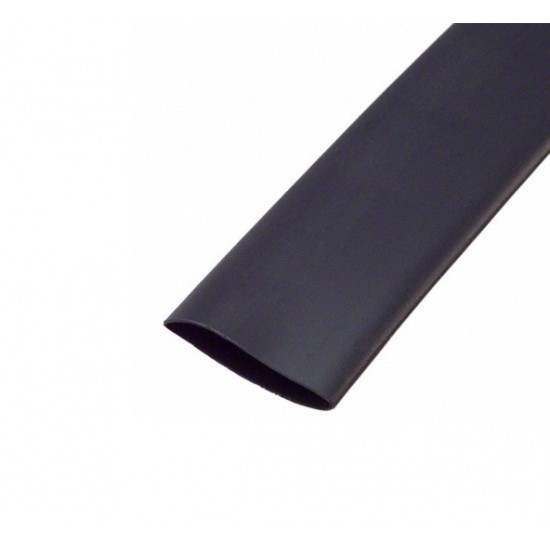 Heat Shrink Sleeve Black - 20mm Diameter - 1 Meter Length - WOER 