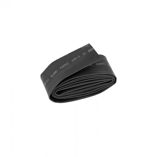 Heat Shrink Sleeve Black - 20mm Diameter - 1 Meter Length - WOER 