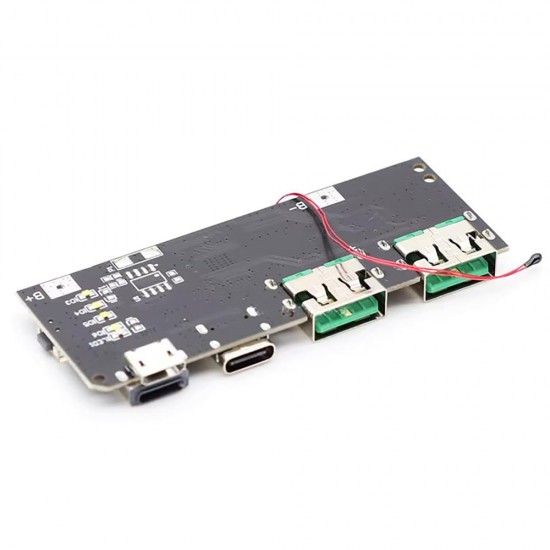 22.5W 5V 4.5A 18650 Mobile Power Bank Charging Module With Digital Tube Display - Dual USB Micro/Type Interface - QC4.0 QC3.0 LED with NTC Temperature Protection 22.5W 5V 4.5A 18650 Mobile Power Bank Charging Module With Digital Tube Display - Dual USB Micro/Type Interface - QC4.0 QC3.0 LED with NTC Temperature Protection