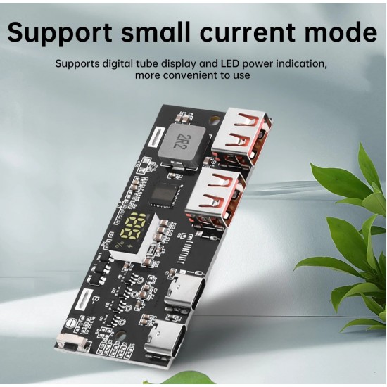 22.5W 5V 4.5A 18650 Mobile Power Bank Charging Module With Digital Tube Display - Dual USB Micro/Type Interface - QC4.0 QC3.0 LED with NTC Temperature Protection 22.5W 5V 4.5A 18650 Mobile Power Bank Charging Module With Digital Tube Display - Dual USB Micro/Type Interface - QC4.0 QC3.0 LED with NTC Temperature Protection