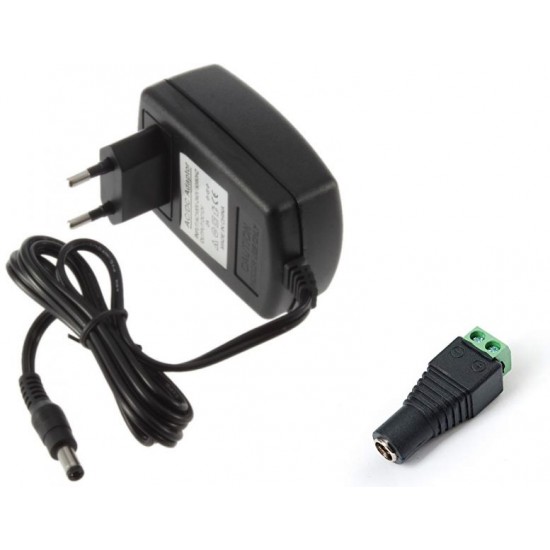 24V 2Amp - AC to DC SMPS Wall Adapter with Screw Terminal Connector