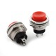 2 Pin Red SPST Push to ON Panel Mount Button Switch 125V 3A