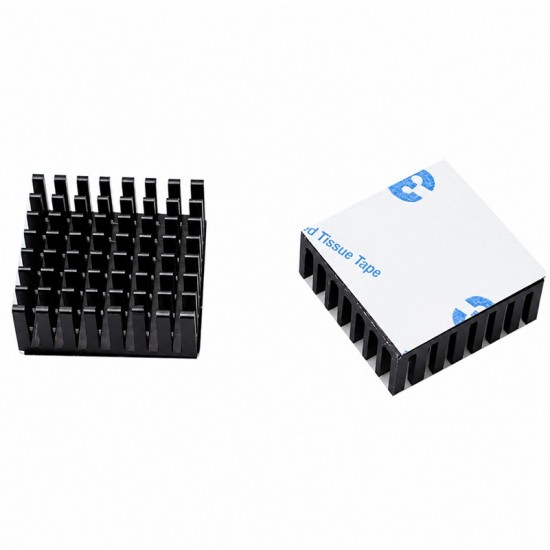 25x25x10mm Aluminum Heatsink with Adhesive 25x25x10mm Aluminum Heatsink with Adhesive