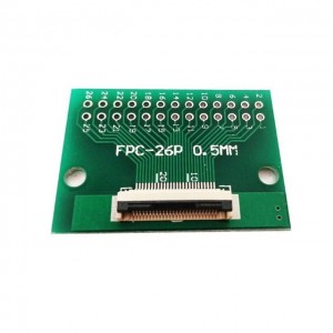 26 Pin 0.5mm FFC / FPC Adapter Board With Soldered Connector 26 Pin 0.5mm FFC / FPC Adapter Board With Soldered Connector