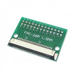 26 Pin 1.0mm FFC / FPC Adapter Board With Soldered Connector