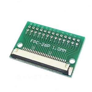 26 Pin 1.0mm FFC / FPC Adapter Board With Soldered Connector 26 Pin 1.0mm FFC / FPC Adapter Board With Soldered Connector