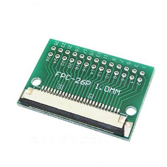 26 Pin 0.5mm FFC / FPC Adapter Board With Soldered Connector