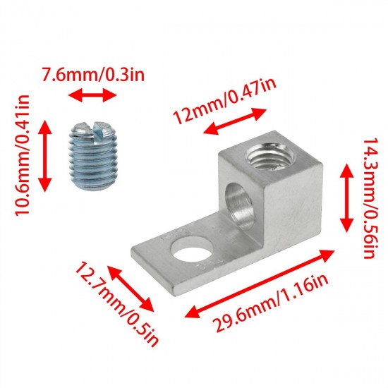 TA-2 1B2U 2AWG 35mm Single Wire Single Barrel Aluminum Lug