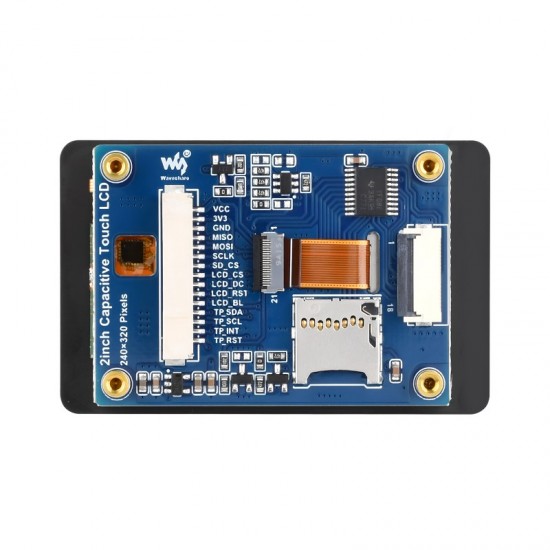 2inch Capacitive Touch Display Module, Embedded with ST7789T3 Display Driver and CST816D Capacitive Touch Controller, IPS Display, 240×320 Resolution