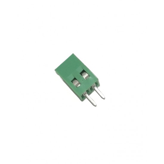 Screw Terminal Block - 2 Pin Wire to Board Connector, 2.54mm Pitch 128V - Green