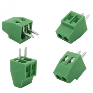 Screw Terminal Block - 2 Pin Wire to Board Connector, 2.54mm Pitch 128V - Green Screw Terminal Block - 2 Pin Wire to Board Connector, 2.54mm Pitch 128V - Green