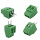 Screw Terminal Block - 2 Pin Wire to Board Connector, 2.54mm Pitch 128V - Green
