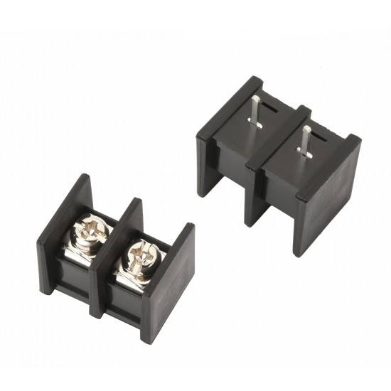 2 Pin Screw Terminal Block Connector - PCB Mount - 9.5mm Pitch - 25A 300V