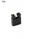 2 Pin Shunt - 2.54mm Pitch - Jumper Cap - Black Color - Pack of 10