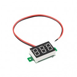 0.28inch Mini DC Voltmeter 2 Wire 2.5-30V DC Red 0.28inch Mini DC Voltmeter 2 Wire 2.5-30V DC Red