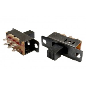 Three Way Slide Switch – SPDT Center Off – 3 Pin Mini Slide Switch