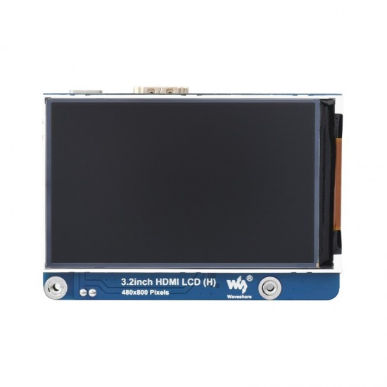 3.2inch (No-Touch) HDMI IPS LCD Display (H), 480×800, Adjustable Brightness