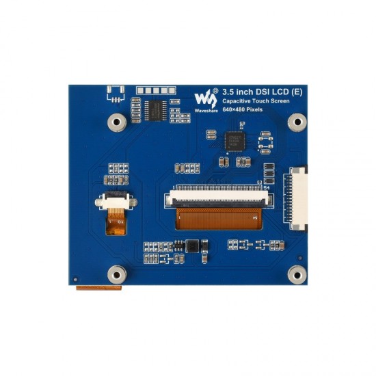 3.5inch DSI Capacitive Touch Display, 5-Point Touch, 640 × 480 Pixels, IPS Display Panel, Supports Raspberry Pi Series Boards