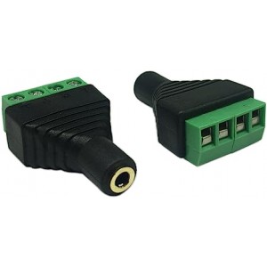 3.5mm 4 Pin Female Audio Connector to Screw Terminal Adapter 3.5mm 4 Pin Female Audio Connector to Screw Terminal Adapter