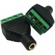 3.5mm 4 Pin Female Audio Connector to Screw Terminal Adapter