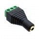 3.5mm 3 Pin Female Audio Connector to Screw Terminal Adapter