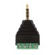 3.5mm 4 Pin TRRS Male Audio Connector to Screw Terminal Adapter