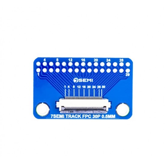 30 Pin 0.5mm FFC FPC Connector Breakout Board (CB-10118) 30 Pin 0.5mm FFC FPC Connector Breakout Board (CB-10118)