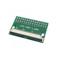 30 Pin 1.0mm FFC / FPC Adapter Board With Soldered Connector