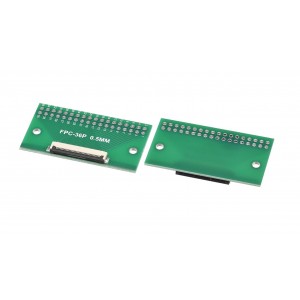 36 Pin 0.5mm FFC / FPC Adapter Board With Soldered Connector 36 Pin 0.5mm FFC / FPC Adapter Board With Soldered Connector