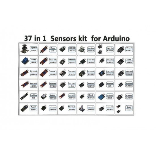 37 in 1 Sensors Kit Compatible with Arduino